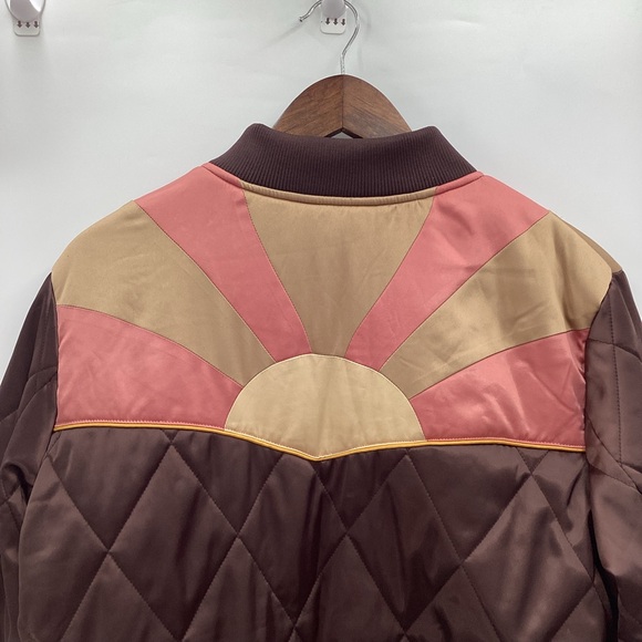 Classic Rock Couture Brown Sugar Rising Sun Bomber Jacket - Picture 5 of 13